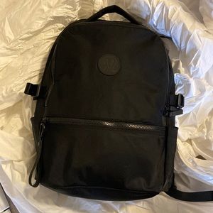 Lululemon New Crew Backpack 22L - Black Nylon Laptop Backpack Unisex